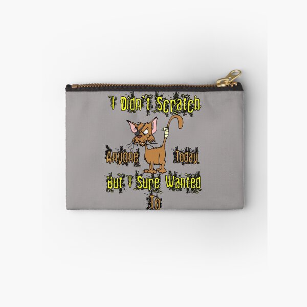 Item preview, I Didn't Scratch Anyone Today But I Sure Wanted To Mean Cat Design designed and sold by Angela Mello.