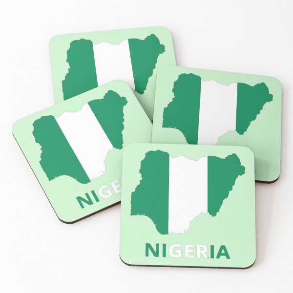 Item preview, Nigerian Flag inside Map of Nigeria  designed and sold by mashmosh.