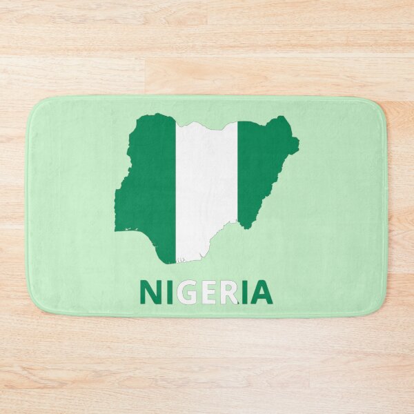 Item preview, Nigerian Flag inside Map of Nigeria  designed and sold by mashmosh.