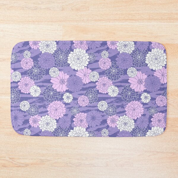 Item preview, Flowers on very peri animal skin seamless pattern designed and sold by Yulia Chepurova.