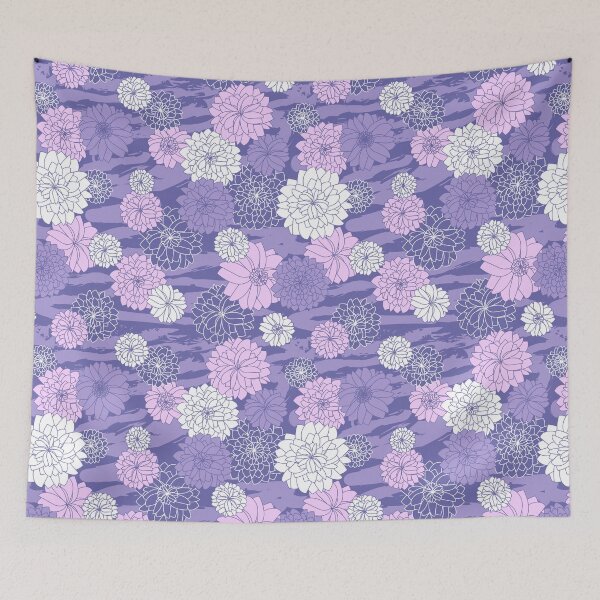 Item preview, Flowers on very peri animal skin seamless pattern designed and sold by Yulia Chepurova.