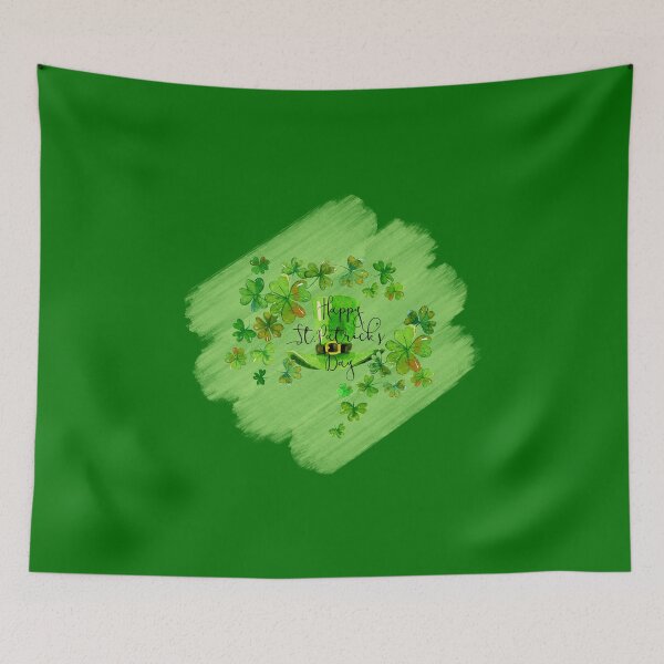 Item preview, Watercolour St. Patrick’s Day (on Dk. Green) designed and sold by PawsitiveMum.