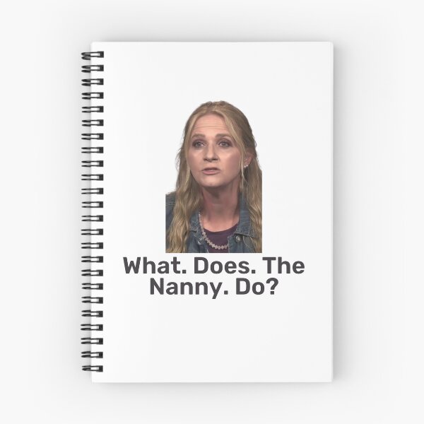Item preview, What does the Nanny do? Funny Meme designed and sold by RE PIXEL.