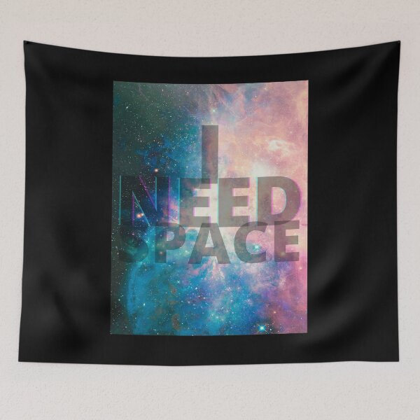 Item preview, I Need Space - Blue, Pink Galaxy 7 designed and sold by Quirkdom.