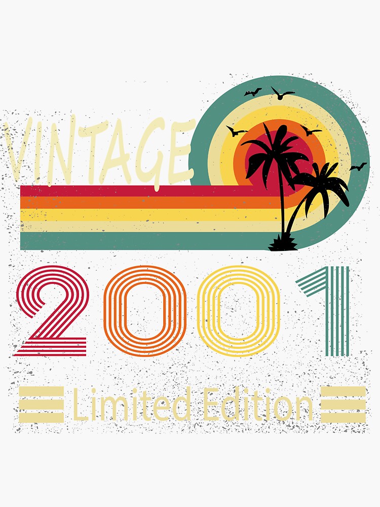 "Vintage 2001 Limited Edition - 2001 Birthday 21st Birthday Gift ...