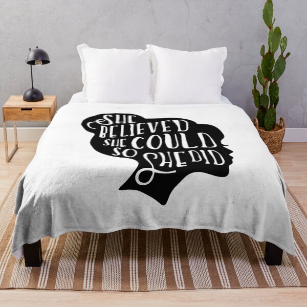 Item preview, She believed she could so she did Vintage Sticker, 8th March Women's Day Gift, Women's History Month Inspirational Quote designed and sold by Eddyed.