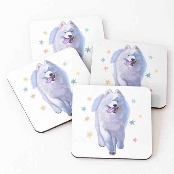 Item preview, Sparkly Starry Samoyed designed and sold by Kirsike.