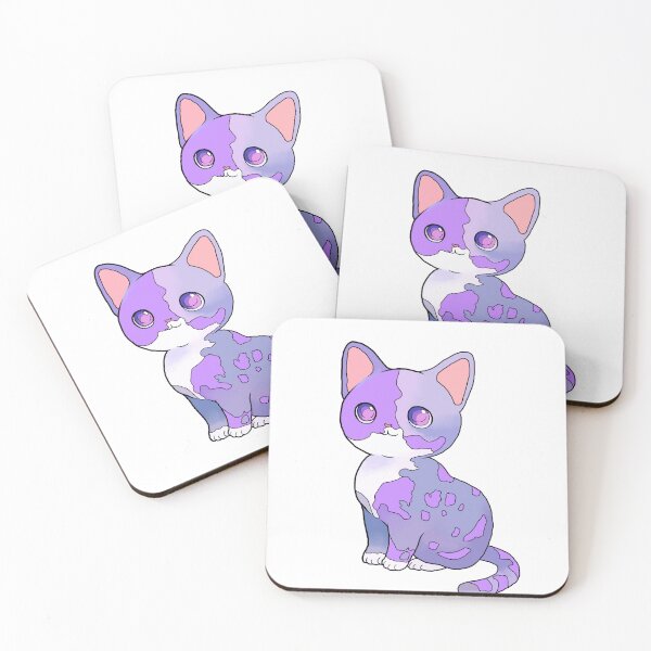 Item preview, Cartoon Cat, Spotted Cat, Cute Cat, Purple, designed and sold by Maculele.