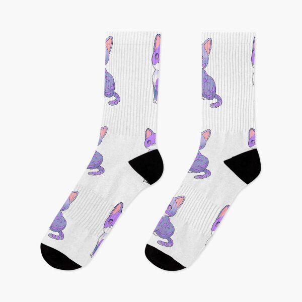 Item preview, Cartoon Cat, Spotted Cat, Cute Cat, Purple, designed and sold by Maculele.