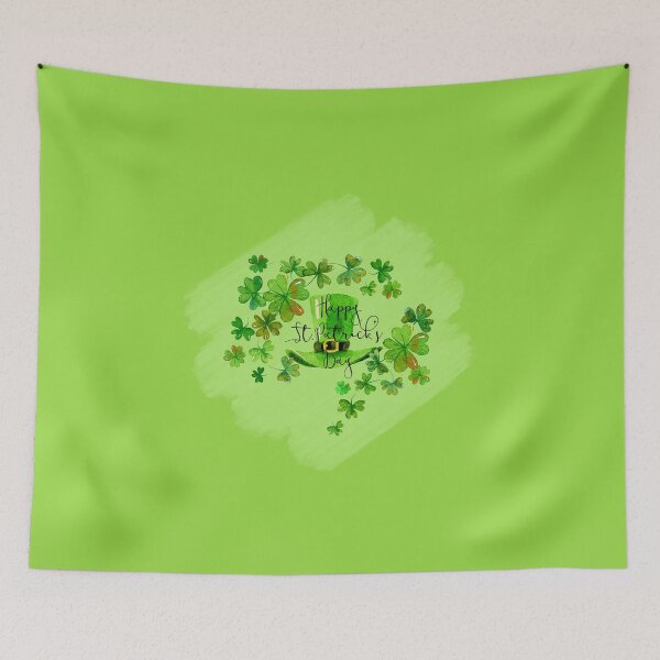 Item preview, Watercolour St. Patrick’s Day (on Med. Green) designed and sold by PawsitiveMum.