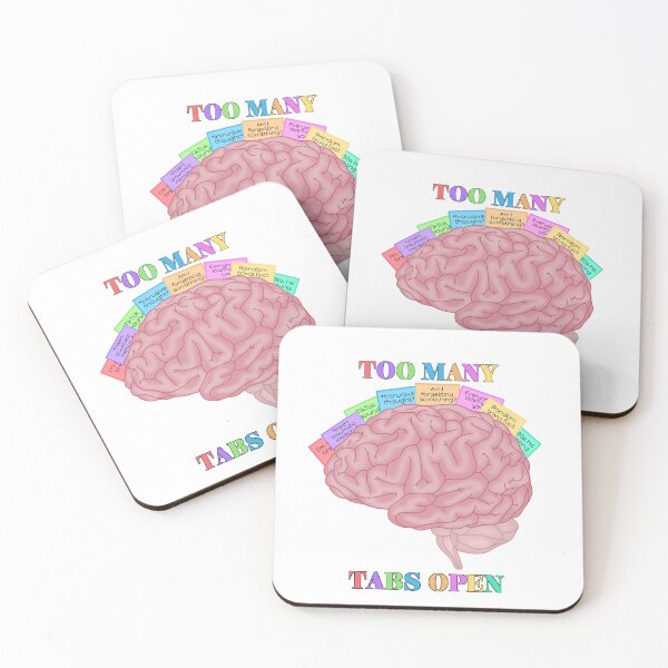Item preview, Too Many Brain Tabs Open designed and sold by thecreatif.