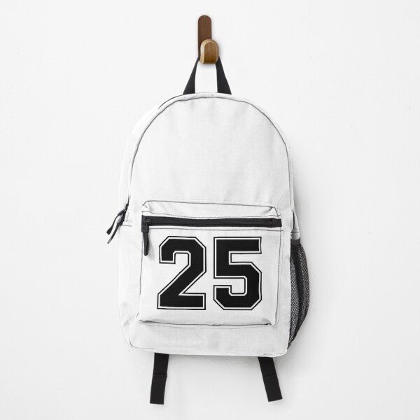 Item preview, 25 American Football Classic Vintage Sport Jersey Number in black number on white background for american football, baseball or basketball designed and sold by Marcin Adrian.
