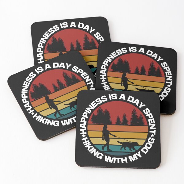 Item preview, Happiness is a day spent hiking with my dog designed and sold by TeyMank.