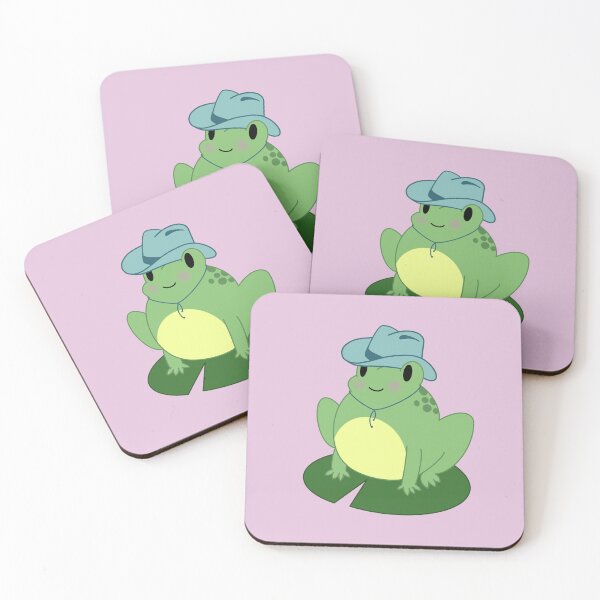 Item preview, Cute Frog Wearing Blue Cowboy Hat designed and sold by sfsart.