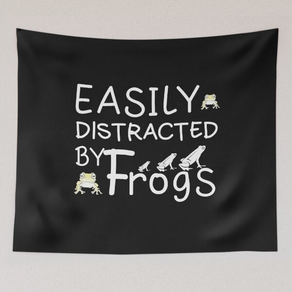 Item preview, "Easily Distracted By Frogs,Cute Frog Lover Gift" designed and sold by adarth.