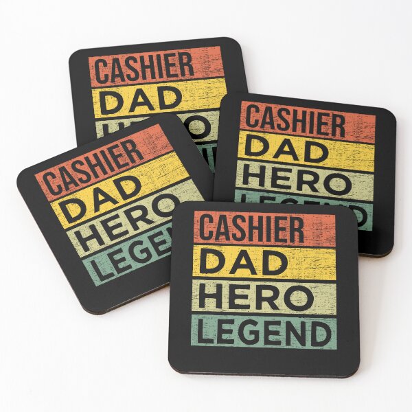 Item preview, Cashier, Dad, Hero, Legend Perfect Gift for Dad Hero Vintage designed and sold by nmichom.