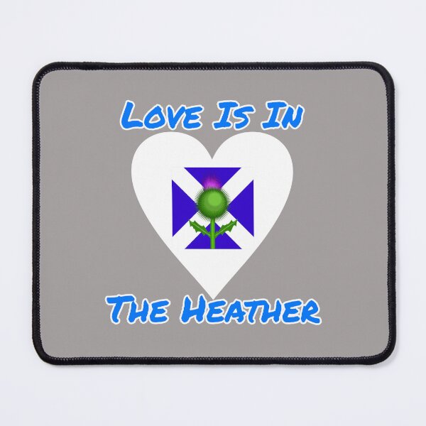 Item preview, Love Is In the Heather Scottish Flag Thistle Design designed and sold by Angela Mello.