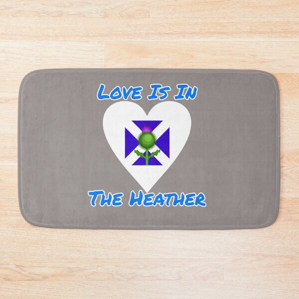 Item preview, Love Is In the Heather Scottish Flag Thistle Design designed and sold by Angela Mello.