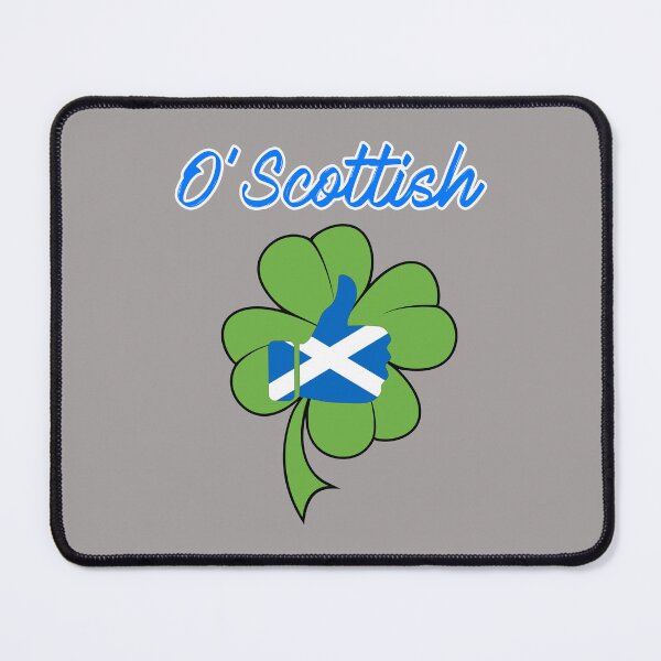 Item preview, O'Scottish Shamrock Scottish Flag Design designed and sold by Angela Mello.