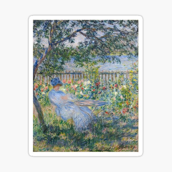 Vista previa del artículo con la obra «Claude Monet - En la terraza en Vetheuil, 1881», diseñado y vendido por artcenter.