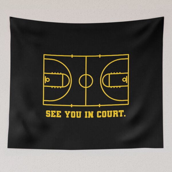 Item preview, See you in court - basketball field designed and sold by DZ-Merch.