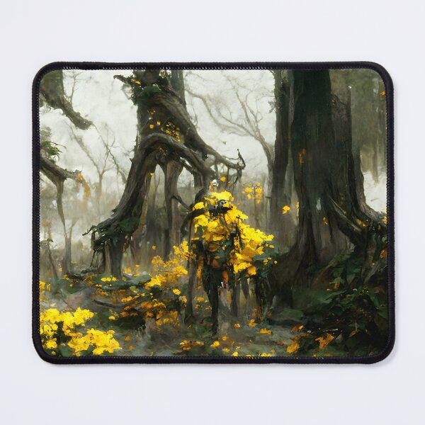 Item preview, Yellow flowers in an enchanted forest. designed and sold by lostcauseblue.