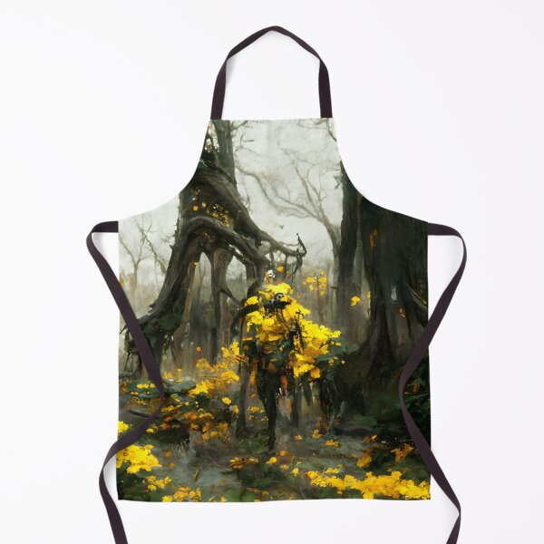 Item preview, Yellow flowers in an enchanted forest. designed and sold by lostcauseblue.