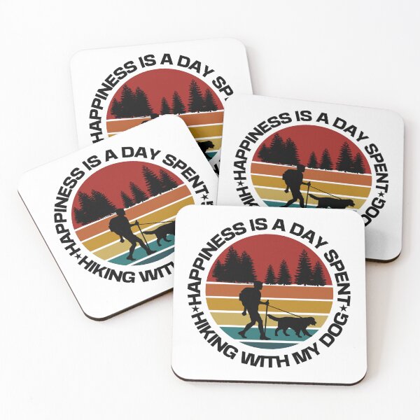 Item preview, Happiness is a day spent hiking with my dog designed and sold by TeyMank.