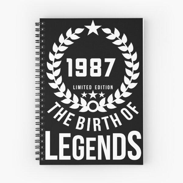 Item preview, Born 1987 - 35th - Legends Birthday - Vintage 1987 designed and sold by vooART.