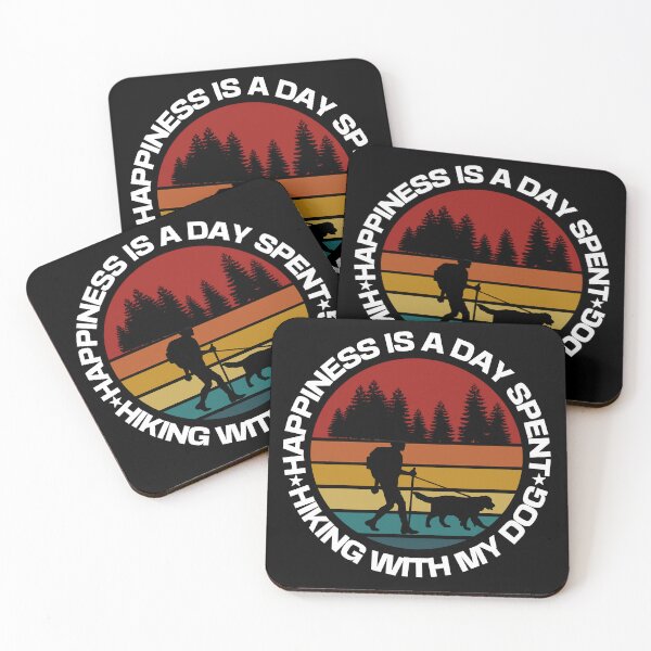 Item preview, Happiness is a day spent hiking with my dog designed and sold by TeyMank.