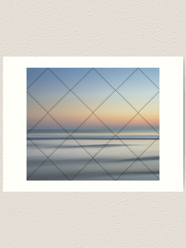 "Black Diamond Calm Ocean Gradient 2022 Redbubble" Art Print for Sale