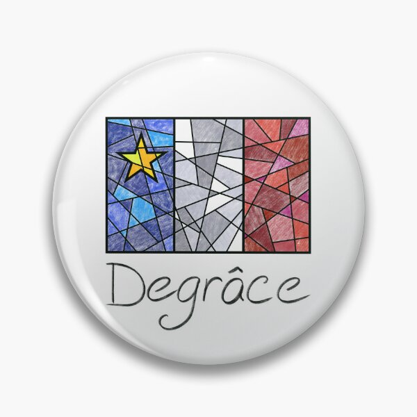 Item preview, Acadian Flag pastel mosaic Degrâce - Drapeau acadien mosaïque pastel vitrail Degrâce designed and sold by ColoursOfFrance.
