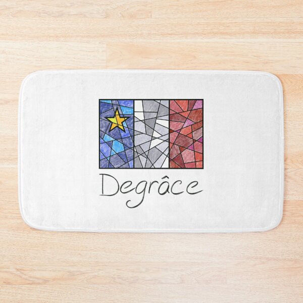 Item preview, Acadian Flag pastel mosaic Degrâce - Drapeau acadien mosaïque pastel vitrail Degrâce designed and sold by ColoursOfFrance.
