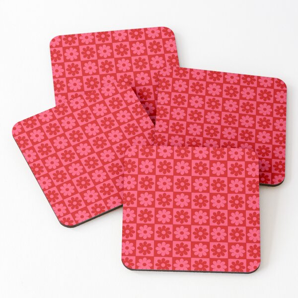 Item preview, Pink and Red Flower Squares designed and sold by suzayyyyyyyy.