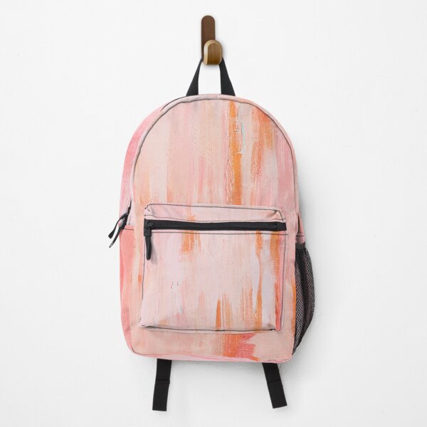 Item preview, Abstract painting icicles and clouds pink peach designed and sold by Marilena Strambu.