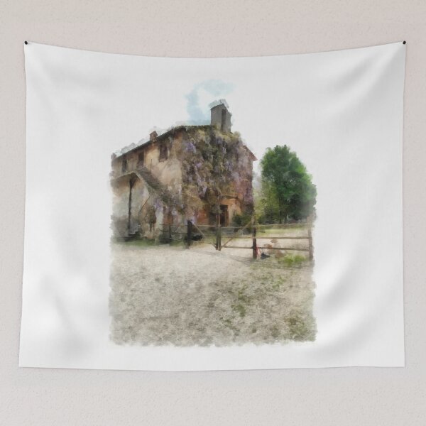 Item preview, Iglesia con escalada de glicinas designed and sold by Giuseppe Cocco.