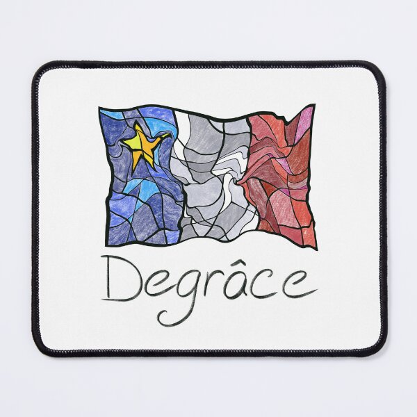 Item preview, Acadian Flag pastel liquid mosaic Degrâce  - Drapeau acadien mosaïque liquide pastel vitrail Degrâce designed and sold by ColoursOfFrance.