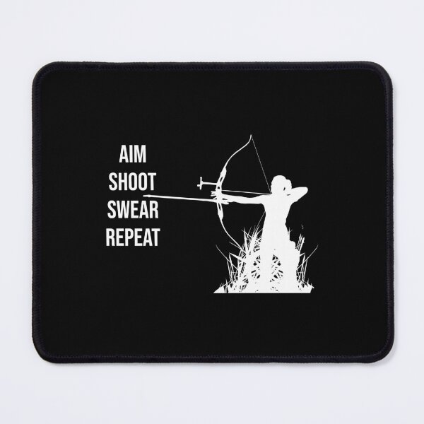 Item preview, Aim Shoot Swear Repeat Funny Archery Lover Saying designed and sold by Outdoorsy World.
