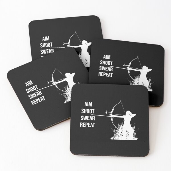 Item preview, Aim Shoot Swear Repeat Funny Archery Lover Saying designed and sold by Outdoorsy World.