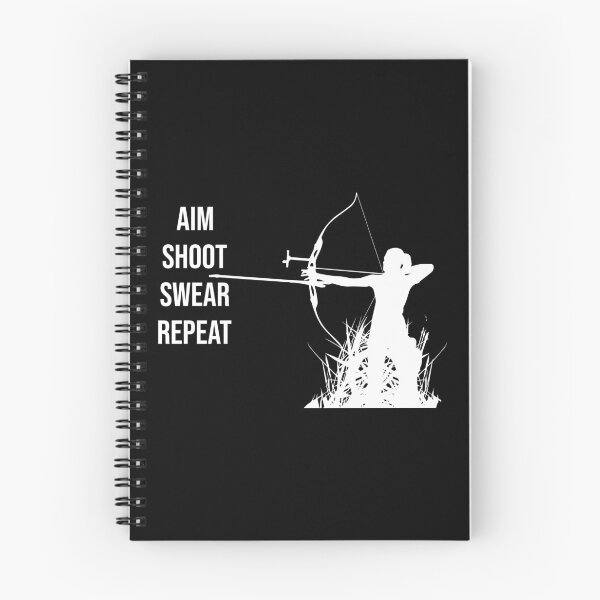Item preview, Aim Shoot Swear Repeat Funny Archery Lover Saying designed and sold by Outdoorsy World.