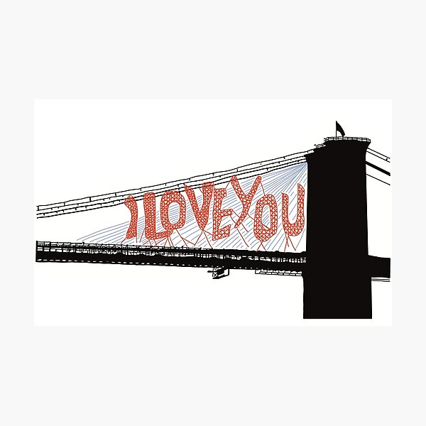 Item preview, “I love you” bridge designed and sold by Designs By Bailey.