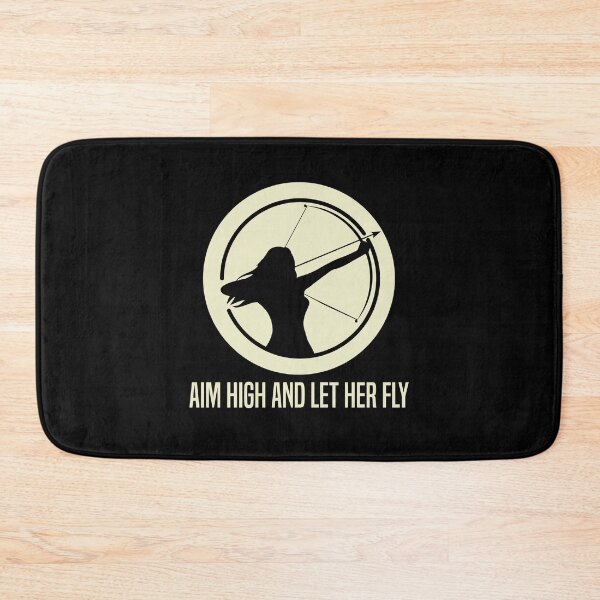 Item preview, Archery Quote Aim High and Let Her Fly designed and sold by Outdoorsy World.