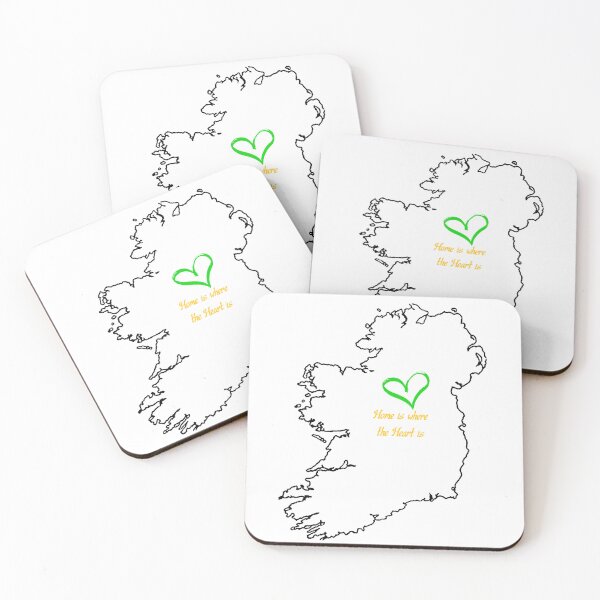 Item preview, Home is where the heart is, Ireland (white) designed and sold by Weird Atlantic way .