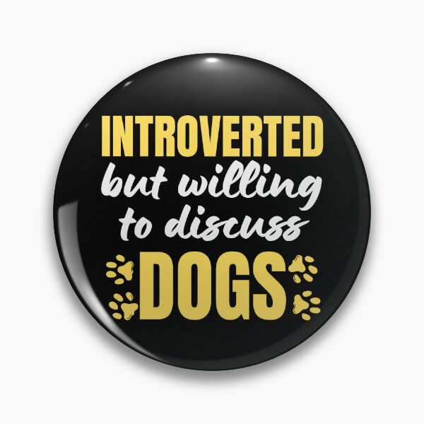 Item preview, Introverted But Willing To Discuss Dogs Dog Lover Antisocial Dog Mom Dog Dad Vintage designed and sold by EyanShop.