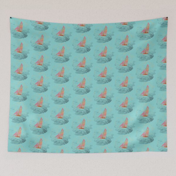 Item preview, Little yacht on the water designed and sold by MoMoJaJa.