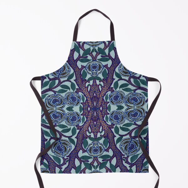 Item preview, Flower Pattern Art Deco Print Oriental Style designed and sold by Momona-design.