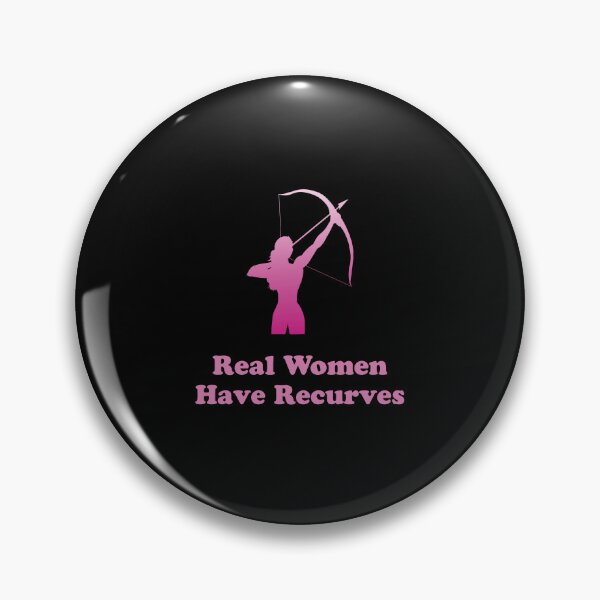 Item preview, Real Women Have Recurves Funny Archery Quote designed and sold by Outdoorsy World.