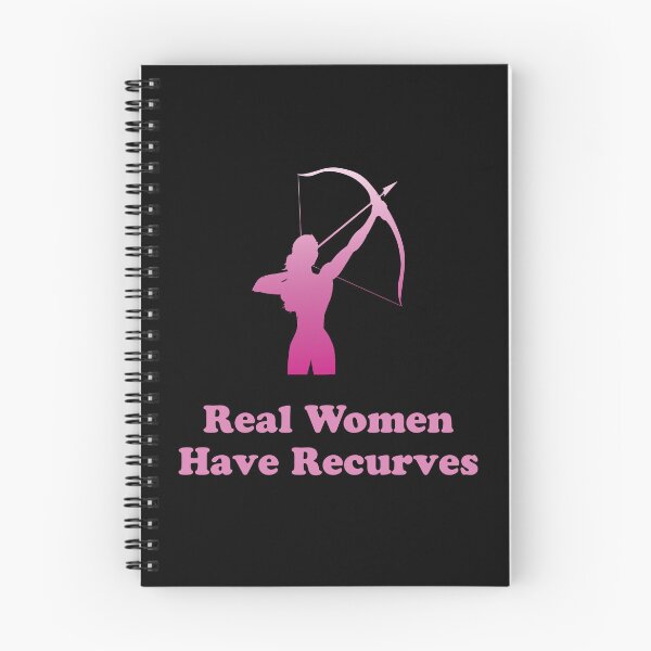 Item preview, Real Women Have Recurves Funny Archery Quote designed and sold by Outdoorsy World.