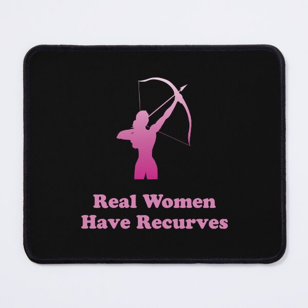 Item preview, Real Women Have Recurves Funny Archery Quote designed and sold by Outdoorsy World.