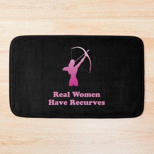 Item preview, Real Women Have Recurves Funny Archery Quote designed and sold by Outdoorsy World.
